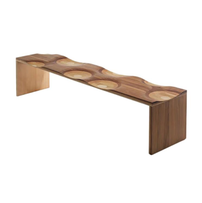 BB03 Solid Ash & Walnut Wood Bed End Bench – 2000×500×400mm Modern Bedroom Seating