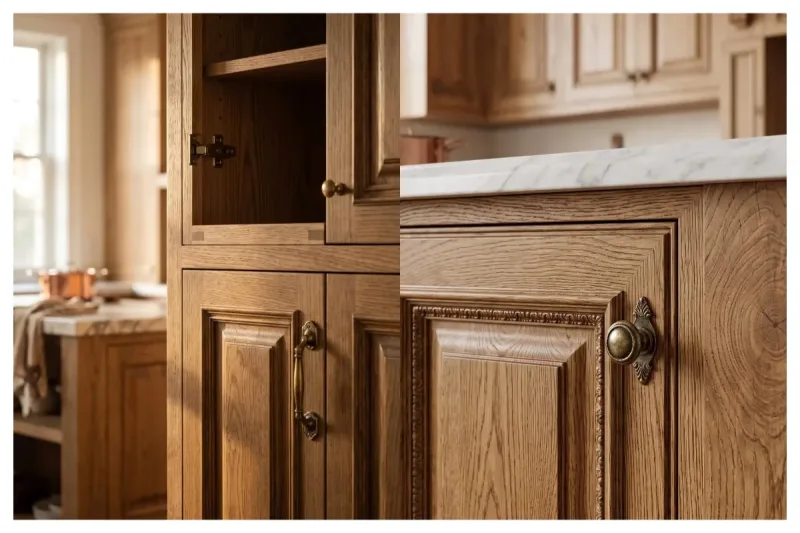 Custom solid wood cabinets built for long-term durability