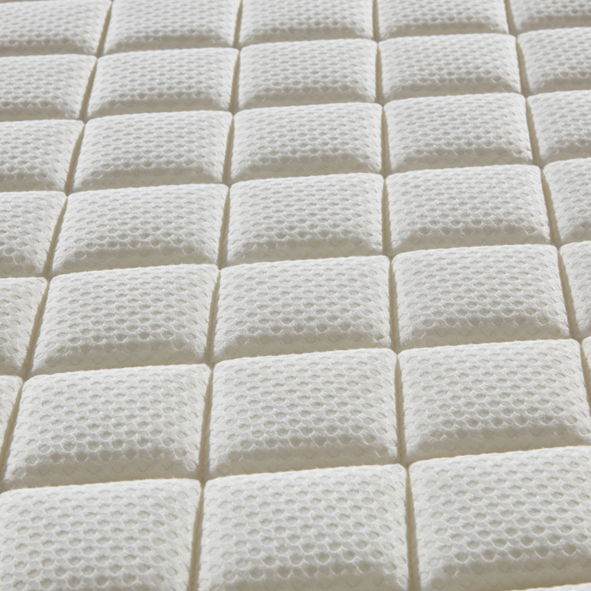 Silent Spring Mattress with Natural Latex, Waffle Bamboo Cotton Fabric for Home Use