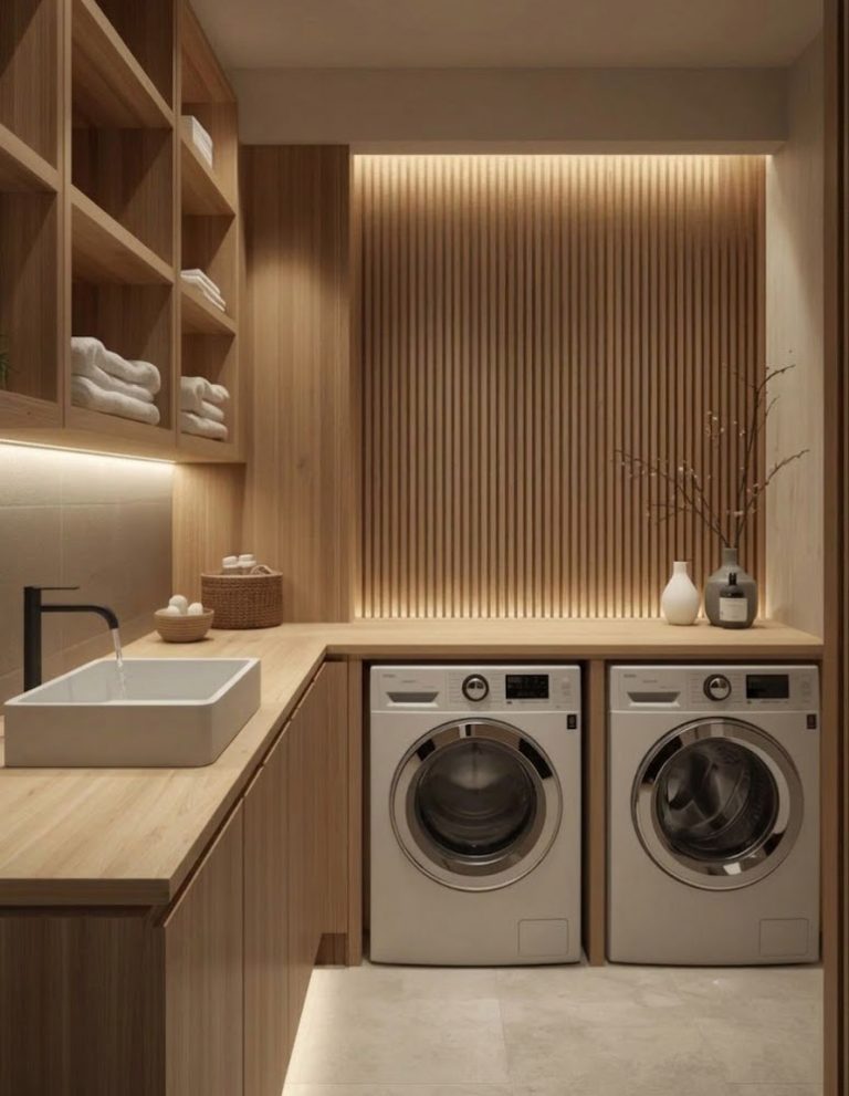 Modern custom laundry room