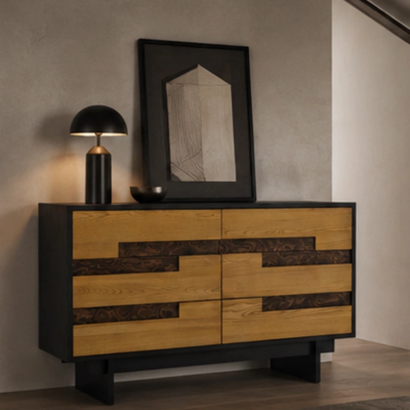 North American ash wood sideboard