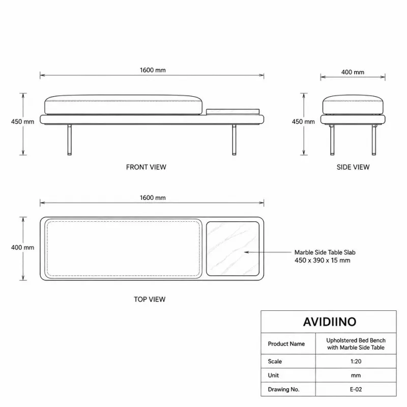 Bed benchAVKTL14