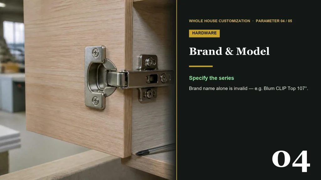 Blum cabinet hinge specification for custom cabinetry