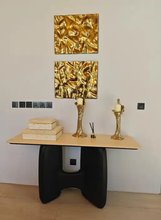 Phuket villa custom furniture project entryway console table