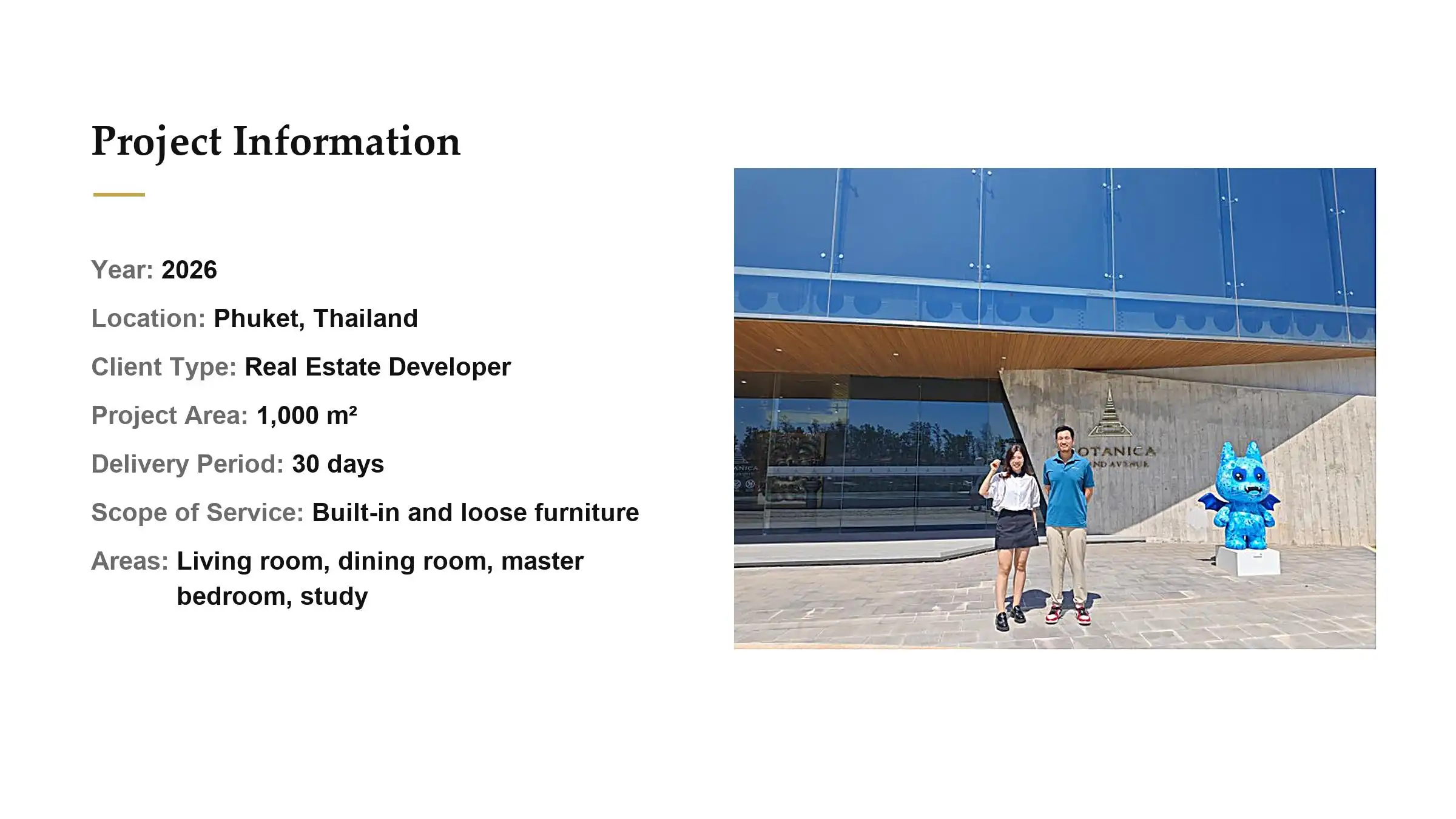 phuket luxury villa furniture project overview