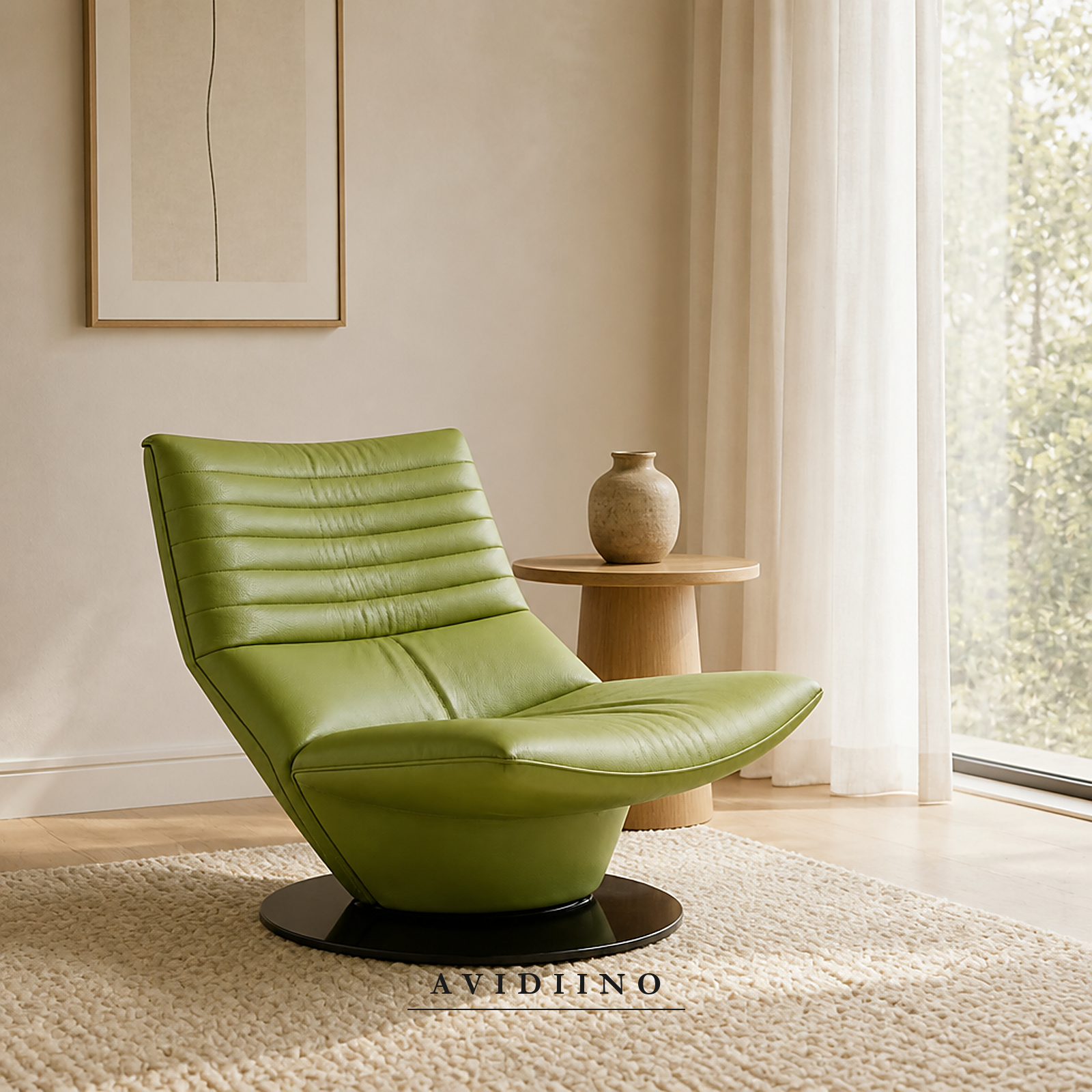 Original Armless Leather Lounge Chair | Comfortable Contact Surface ...