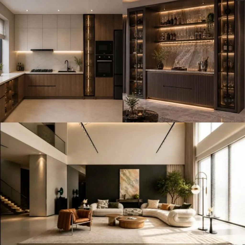 Whole house customization diagram fixed built-ins and loose furniture